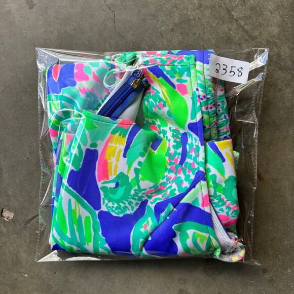 Lilly Pulitzer Mila Shift Dress Womens Small Wake Up Call Beckon Blue Sleeveless - Picture 13 of 13